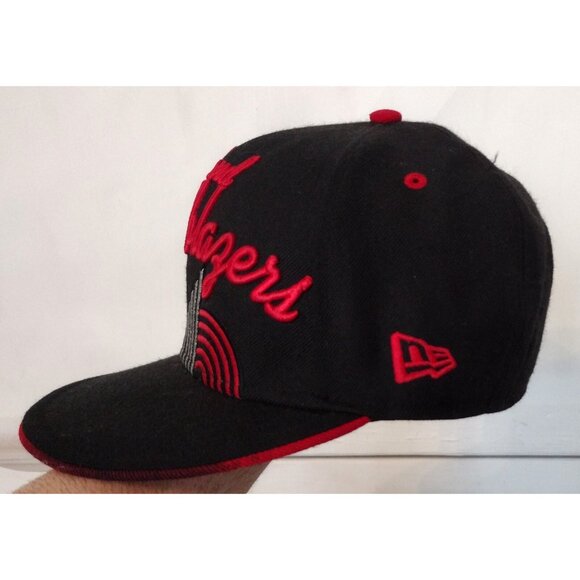 Portland Trailblazers New Era 9Fifty Spellout Wool Cap 7 1/4 - Picture 3 of 9